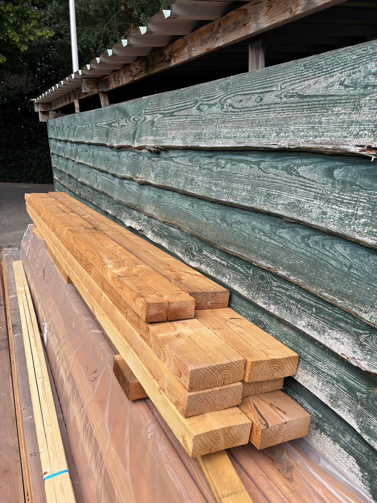 Douglas Balken 75x200mm - 2x 4000mm 6x 5000mm, Doe-het-zelf en Verbouw, Hout en Planken, Ophalen, Nieuw, Balk, Overige houtsoorten
