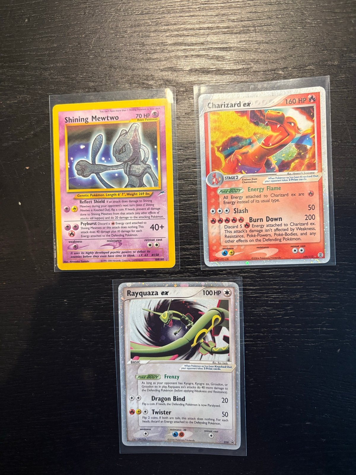 Pokemon verzameling, Shining Mewtwo, Charizard, Rayquaza,PSA, Ophalen of Verzenden, Meerdere kaarten