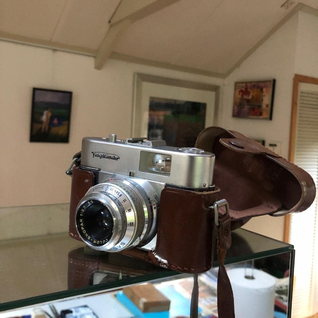 Voigtländer analoog camera  zilver  24 x 36-35 mm 1963, Ophalen, Gebruikt, Compact, Overige Merken