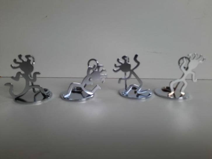 menuhouders - naamkaarthouders , roestvrijstaal, Ophalen of Verzenden, Nieuw, Metaal, Zilver