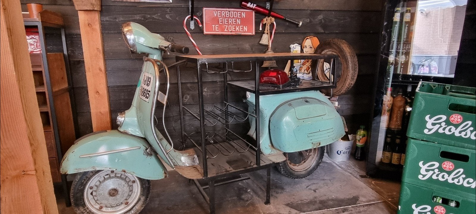 Barmeubel vespa origineel, Tuin en Terras, Grasmaaiers, Ophalen of Verzenden