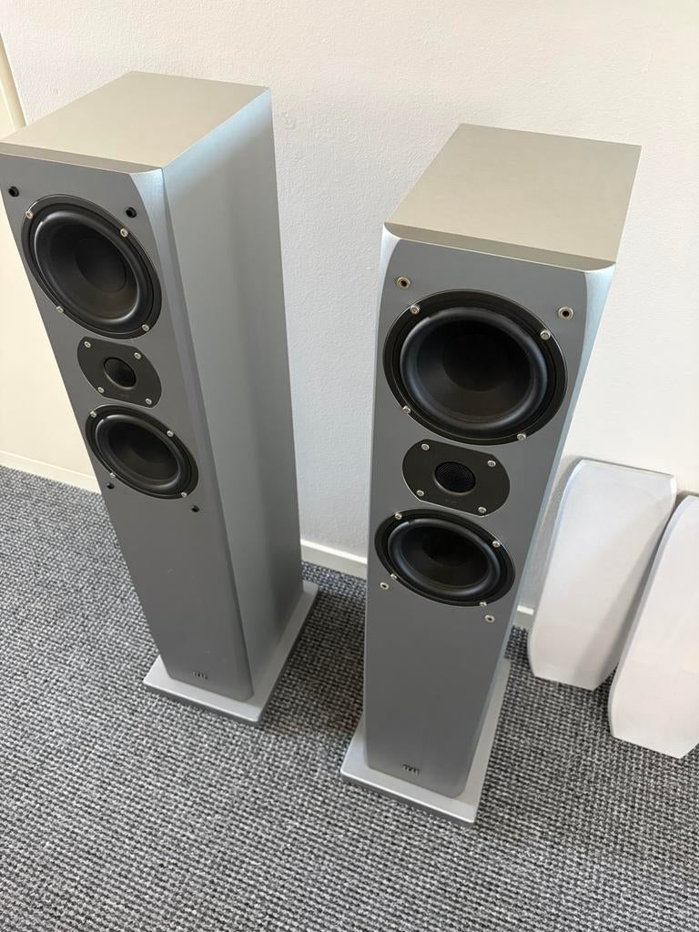 ELAC FS 57 vloerstaande speakers, Audio, Tv en Foto, Luidsprekers, Zo goed als nieuw, 120 watt of meer, Front, Rear of Stereo speakers