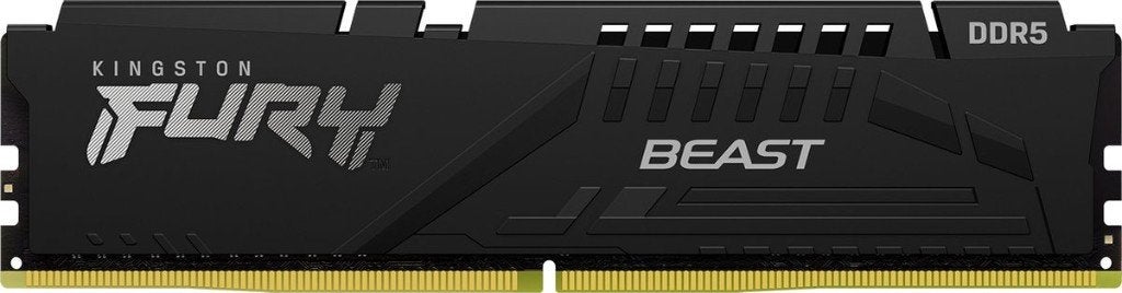 32gb 5200mhz ddr5 ram kingston fury beast black, Ophalen, 32 GB, Zo goed als nieuw, Desktop