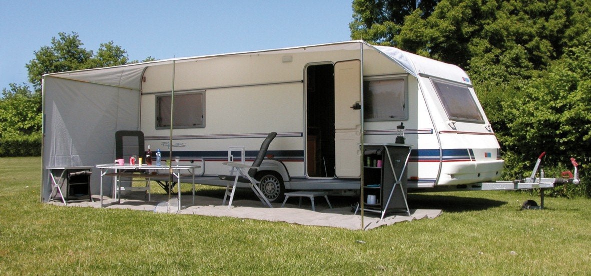 Eurotrail Schuifluifel - Flexibele zonwering voor caravan, Ophalen, Zo goed als nieuw