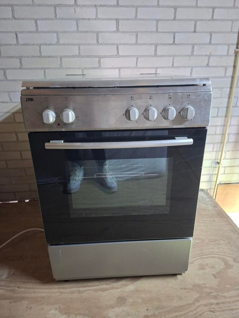 ETNA Vrijstaand Gasfornuis met Oven - Gebruikt, Witgoed en Apparatuur, Fornuizen, Ophalen, Gebruikt, 60 cm of meer, 4 kookzones