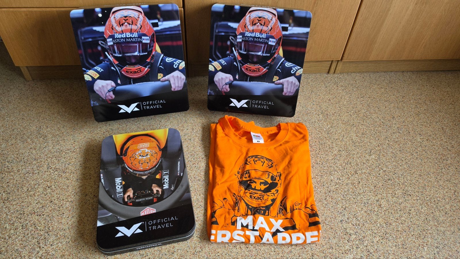 Max Verstappen bewaarblikken & T-shirt België 2019, Ophalen, Maat 48/50 (M), Nieuw, Oranje