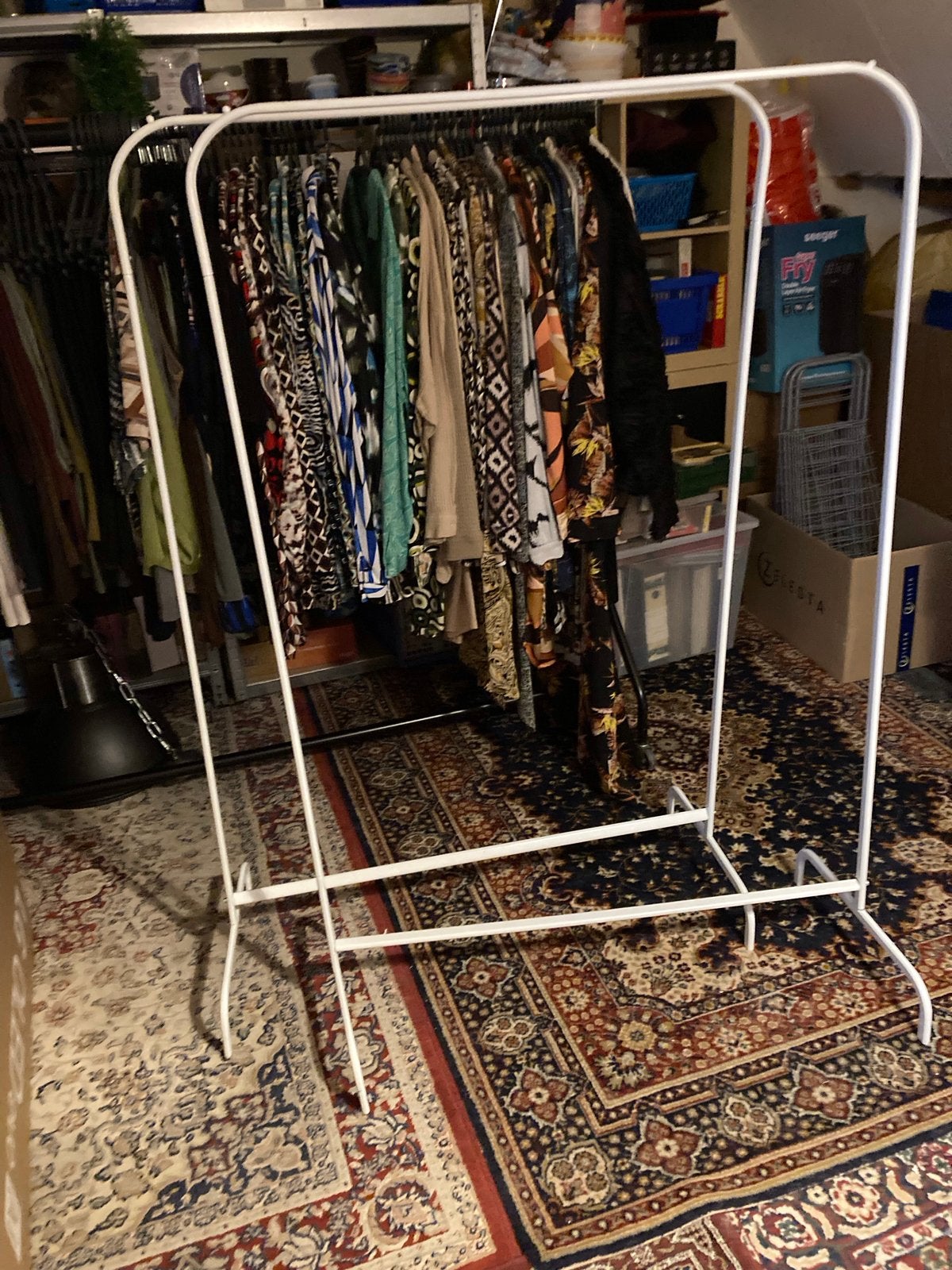 2x IKEA Mulig Kledingrek - Wit (99x152 cm), Ophalen of Verzenden, Gebruikt