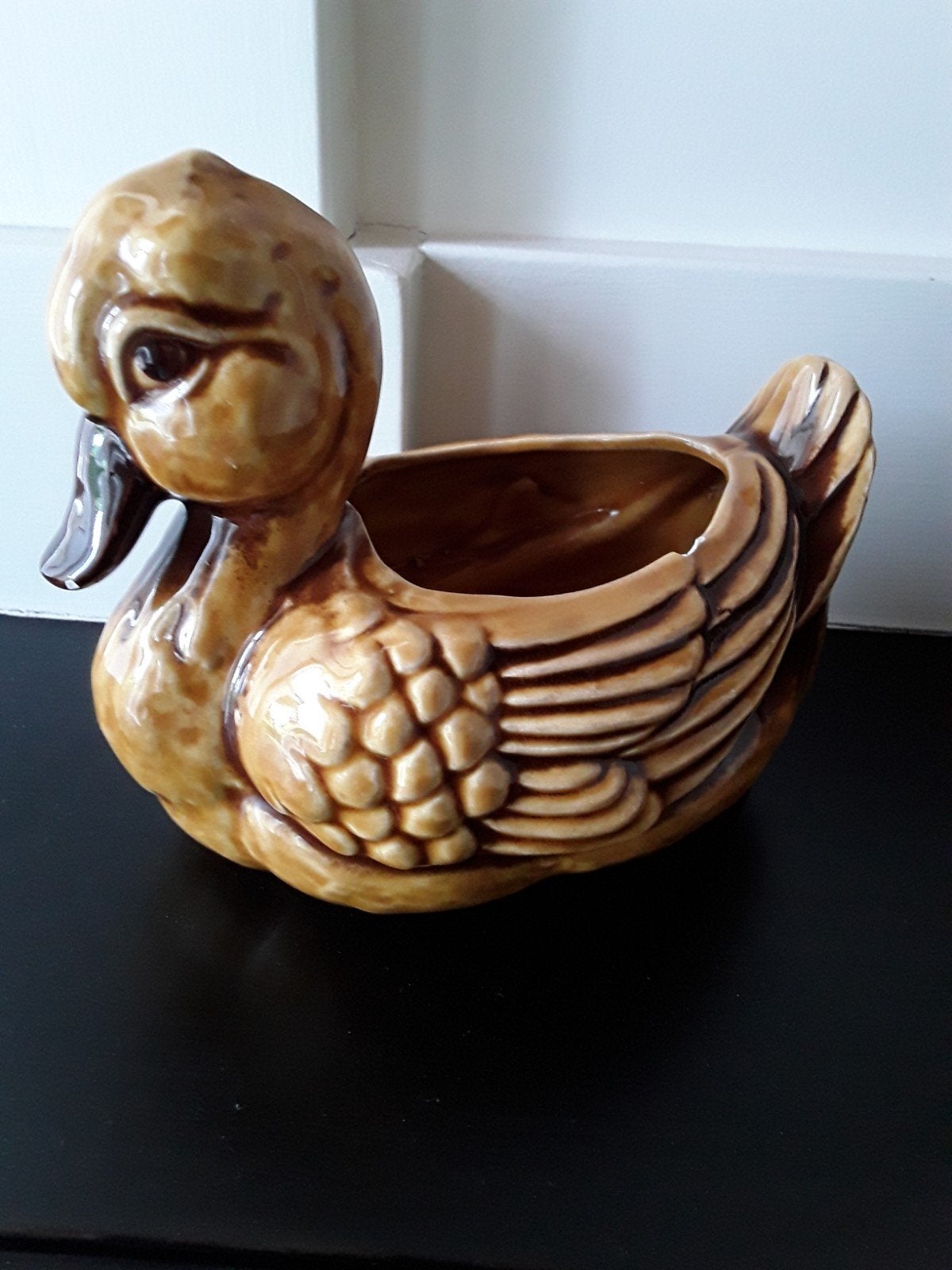 Vintage Japan Keramiek Eend Planter/Bloempot, Ophalen of Verzenden