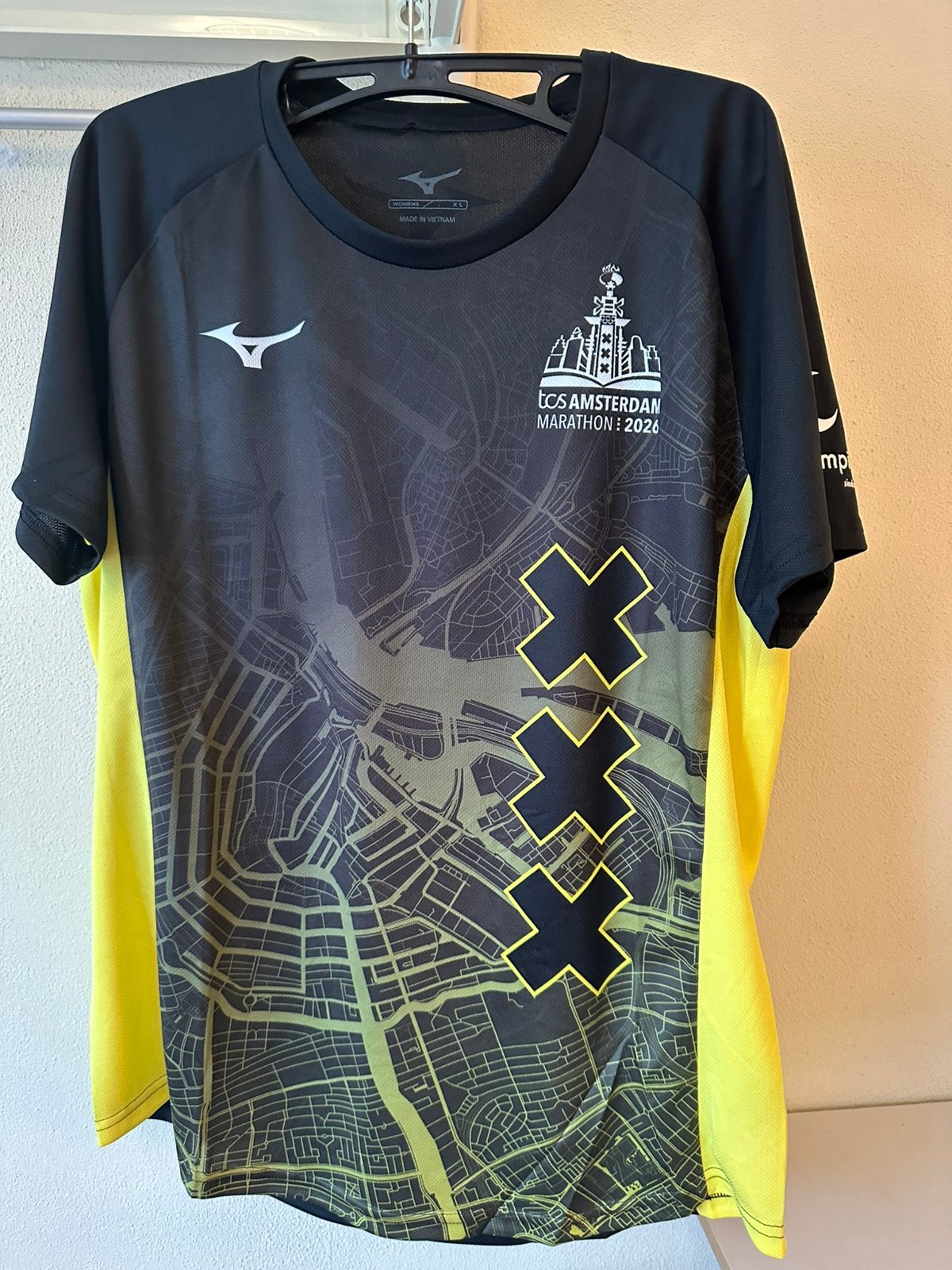 NIEUW Mizuno shirt TCS A’dam Marathon 2026. Mt XL. ‘WOMEN’, Kleding | Dames, Ophalen, Zwart, Maat 46/48 (XL) of groter, Nieuw