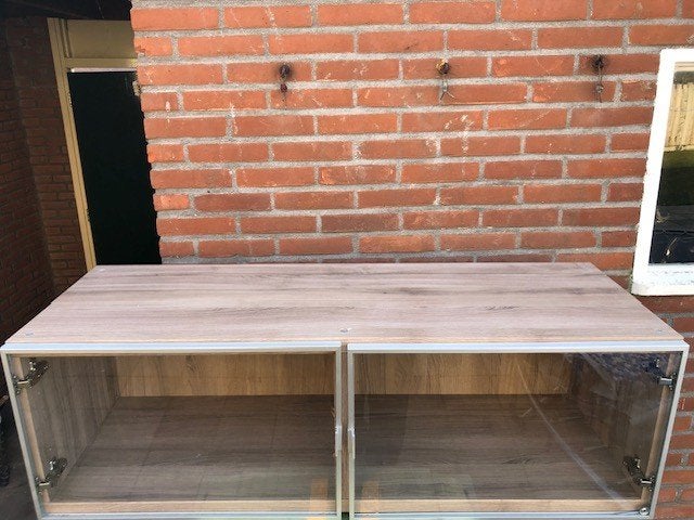 Hangend TV-meubel, Ophalen, Gebruikt, 100 tot 150 cm, Minder dan 100 cm