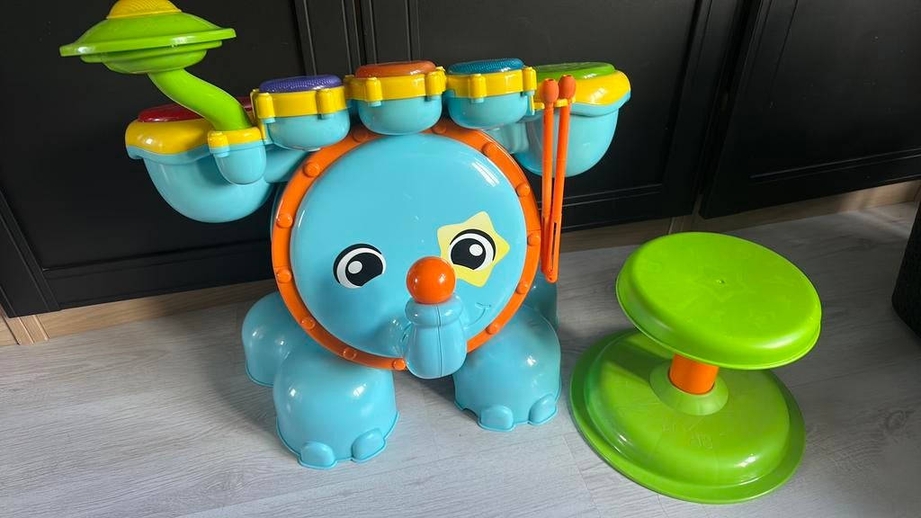Vtech drumstel, Ophalen, Gebruikt