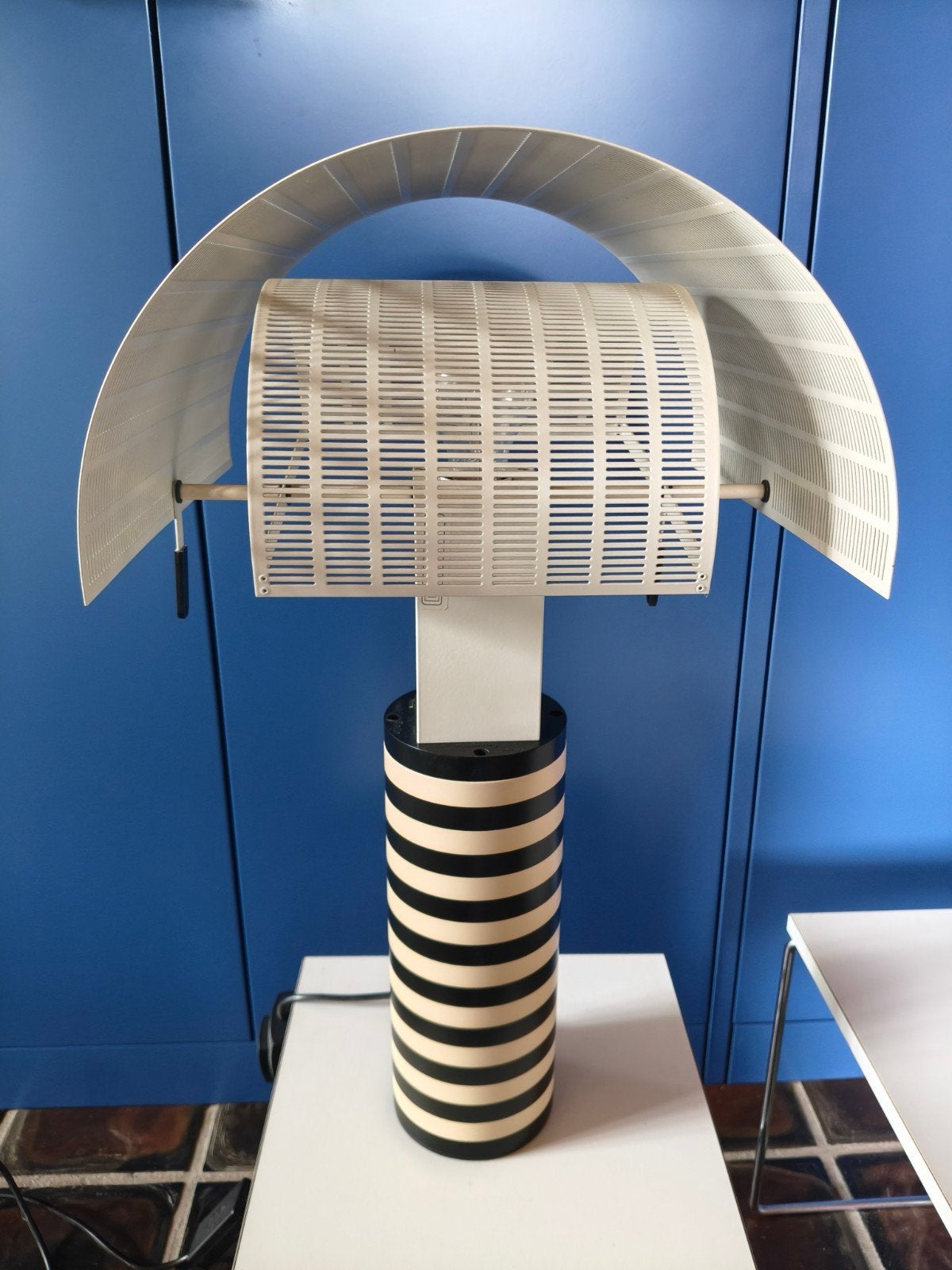 Artemide Mario Botta Shogun lamp, 80s Memphis Milano stijl, Overige typen, Gebruikt, 60 cm, Meerkleurig