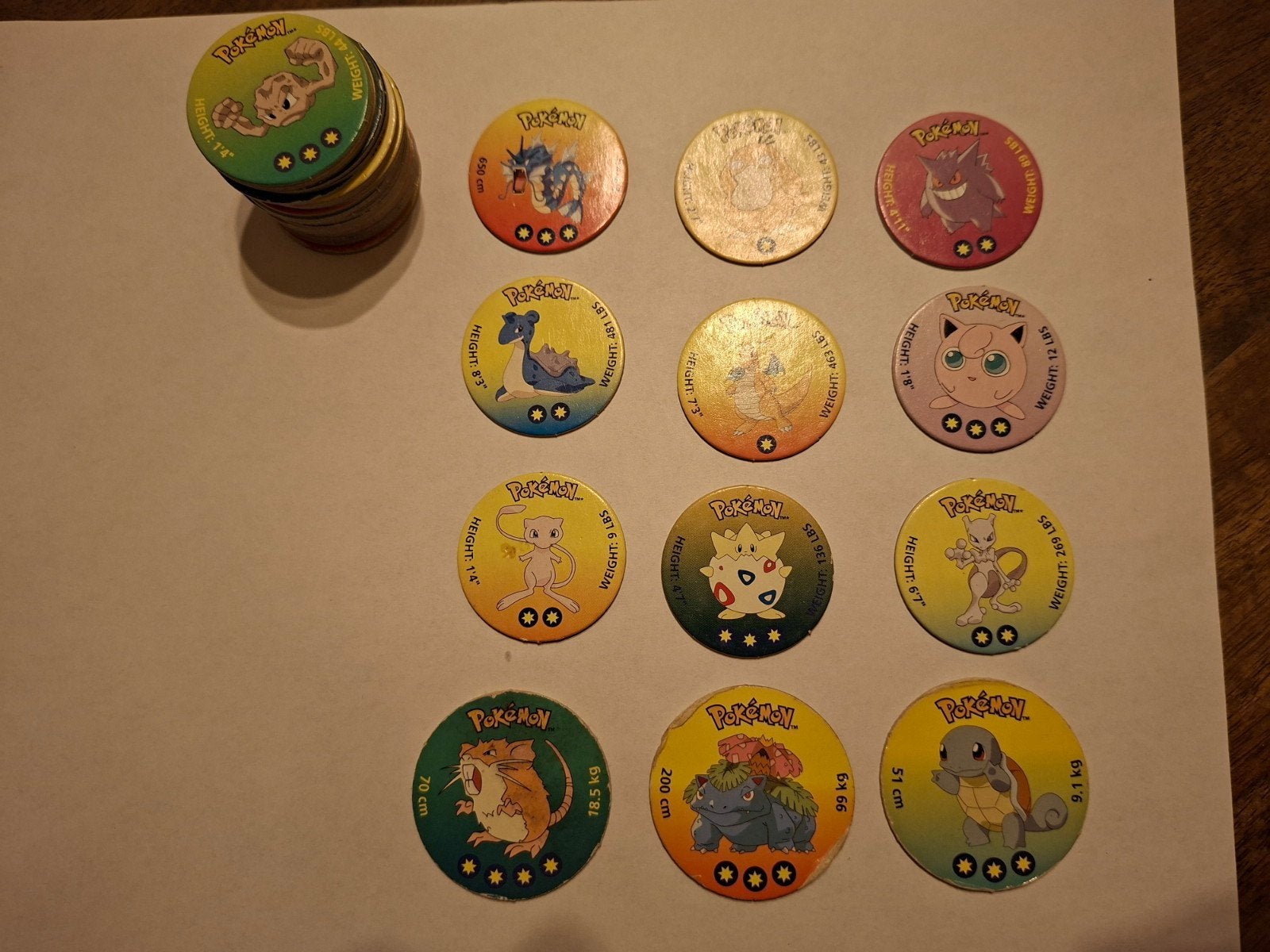 Vintage Pokémon Flippo's 1998 - 38 stuks met o.a. Mew, Ophalen of Verzenden, Verzameling