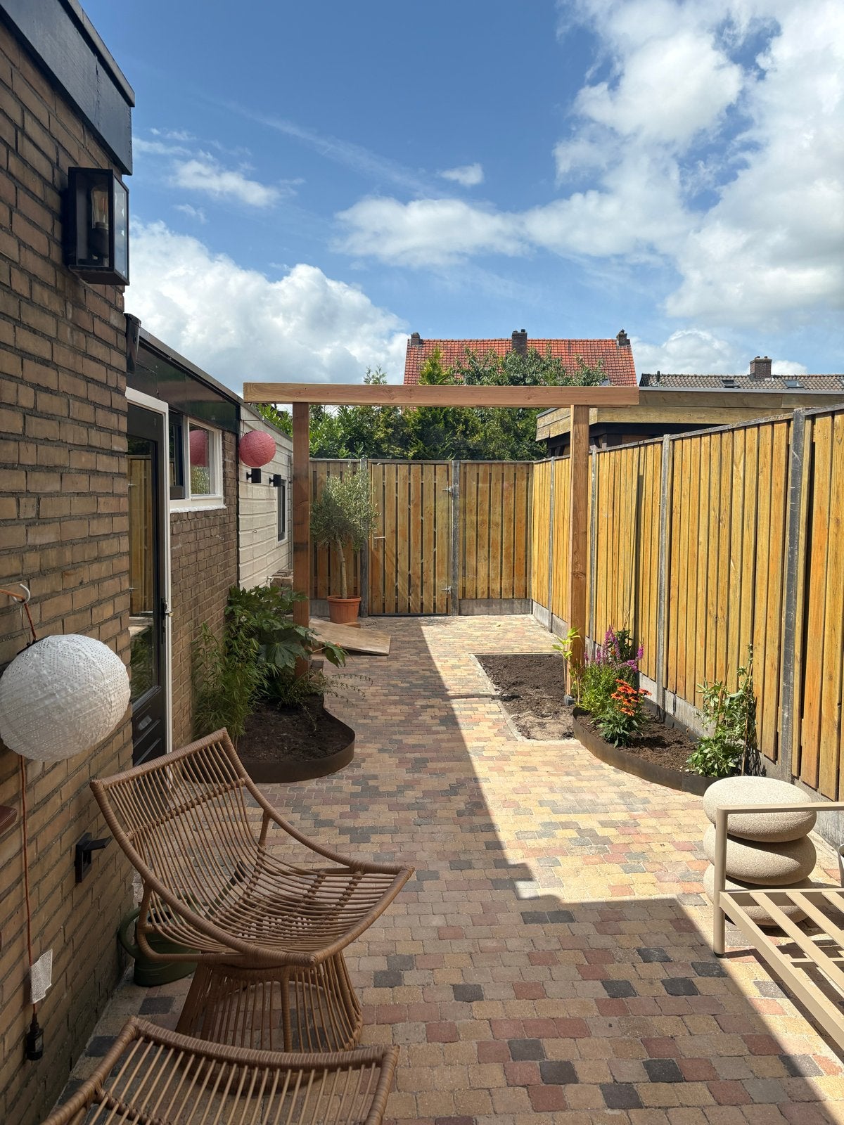 Tegels/klinkers/stenen voor tuin of terras, Ophalen, Gebruikt, Klinkers, Minder dan 5 m²