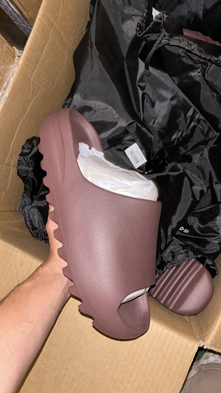 YZY YS-01 Slide Yeezy Fudge - 36 t/m 48, Kleding | Heren, Slippers, Bruin, Verzenden, Nieuw