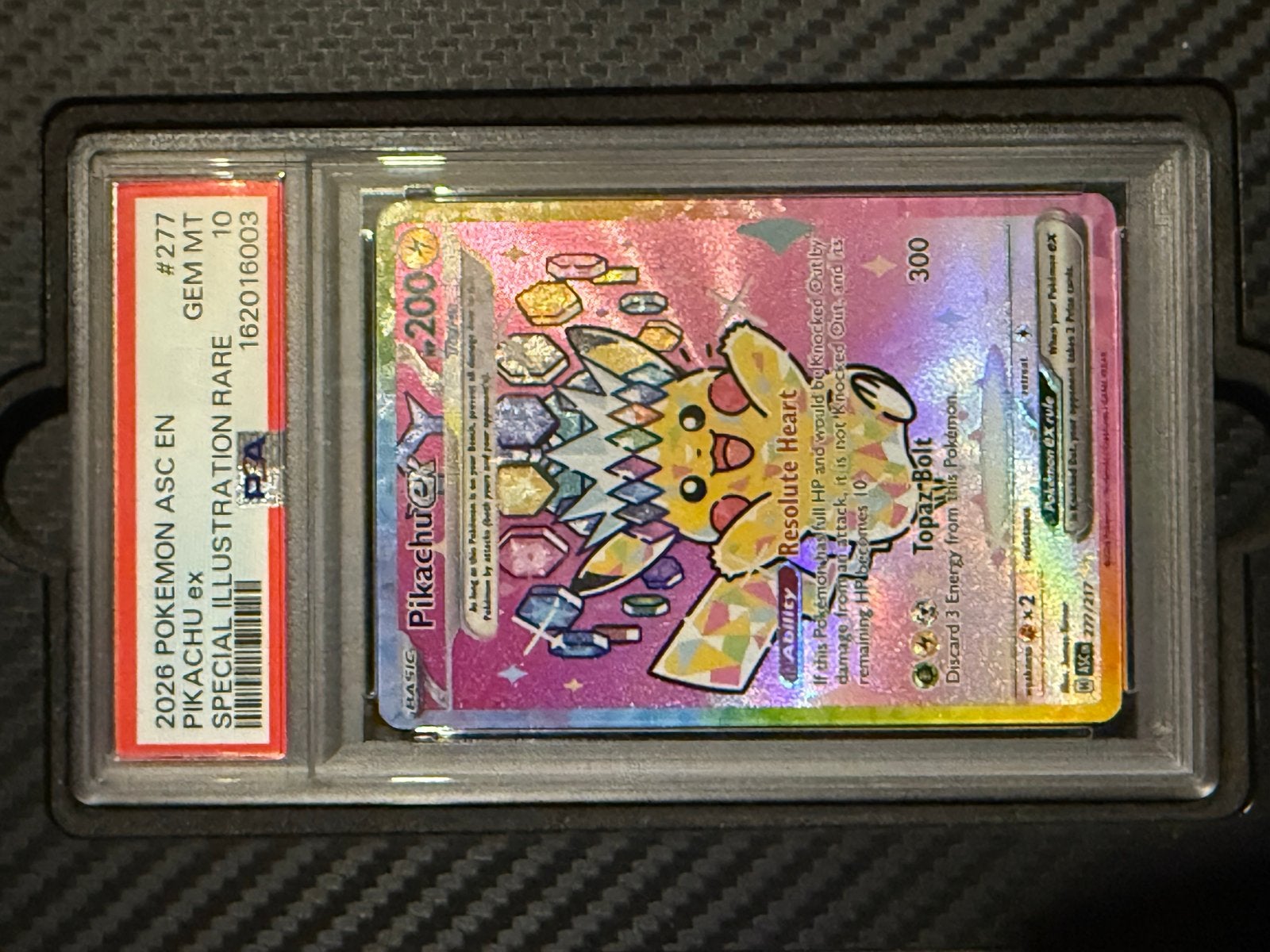Pikachu ex Special Illustration Rare PSA 10 Pokémon Kaart, Ophalen of Verzenden, Nieuw, Losse kaart