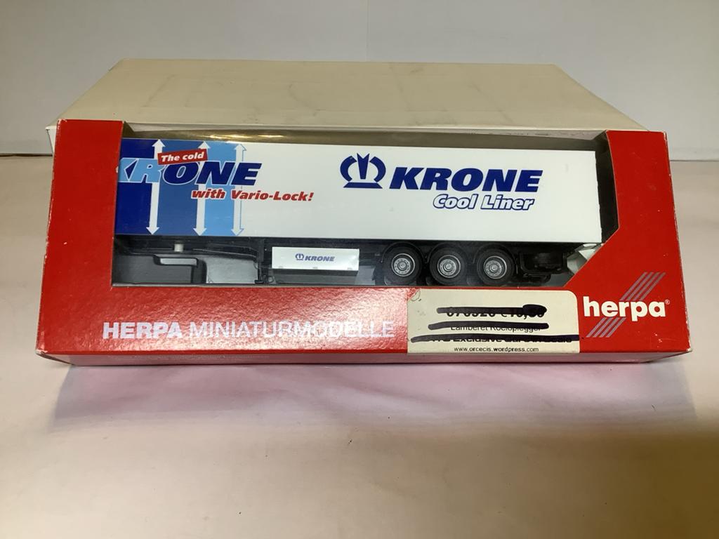 Herpa Miniatuurmodel Krone Cool Liner Vrachtwagen, Hobby en Vrije tijd, Modelauto's | 1:87, Ophalen of Verzenden, Nieuw, Bus of Vrachtwagen