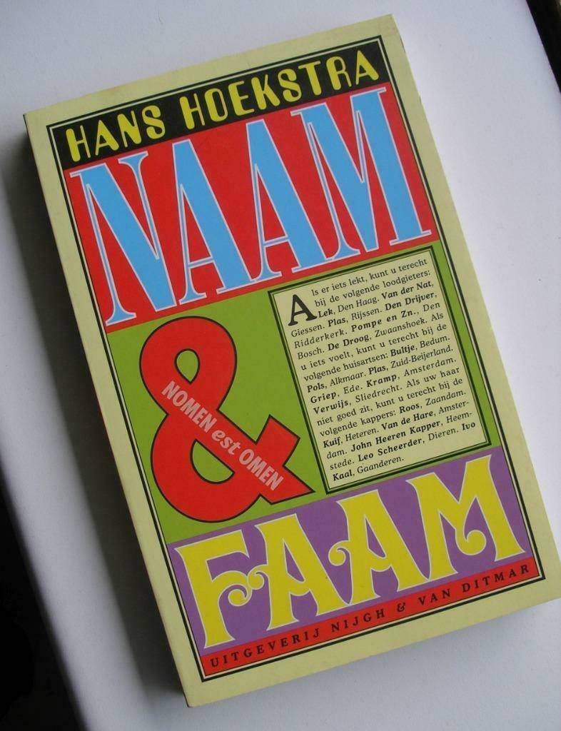 Naam & Faam door Hans Hoekstra, Ophalen of Verzenden, Zo goed als nieuw, Eén auteur