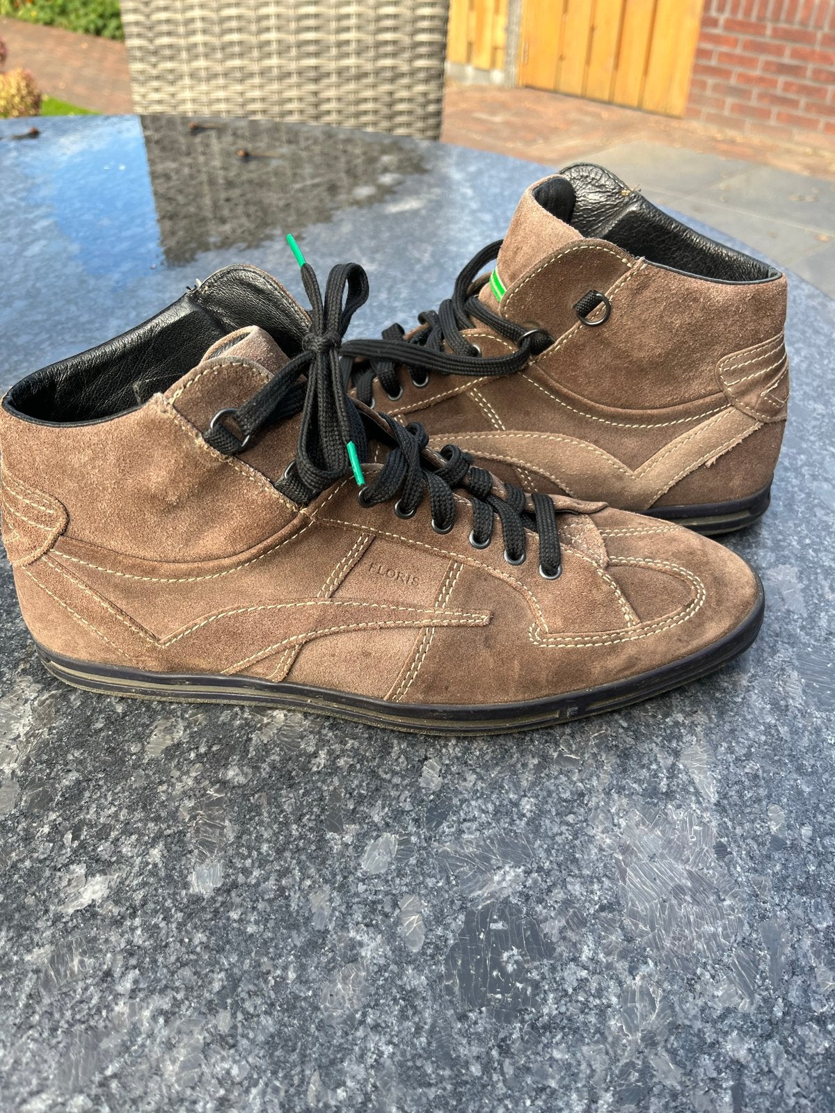 Floris van Bommel Heren Sneakers Maat 42,5 Bruin Suède, Kleding | Heren, Ophalen of Verzenden, Gedragen, Bruin, Sneakers of Gympen