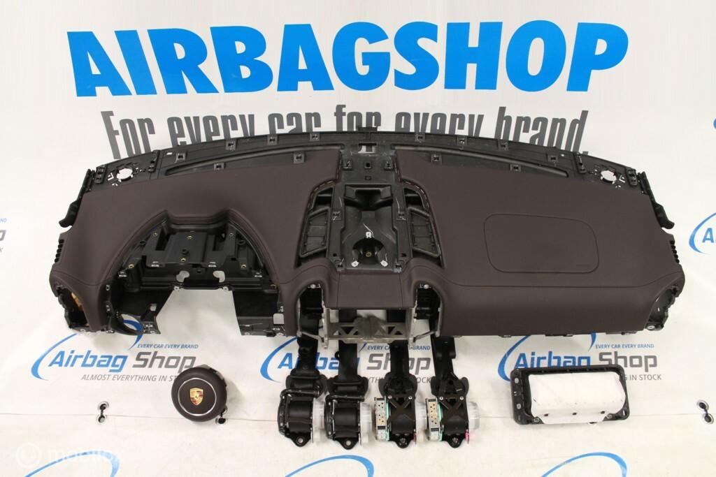 Airbag set - Dashboard bruin leder Porsche Cayenne (2017-..)