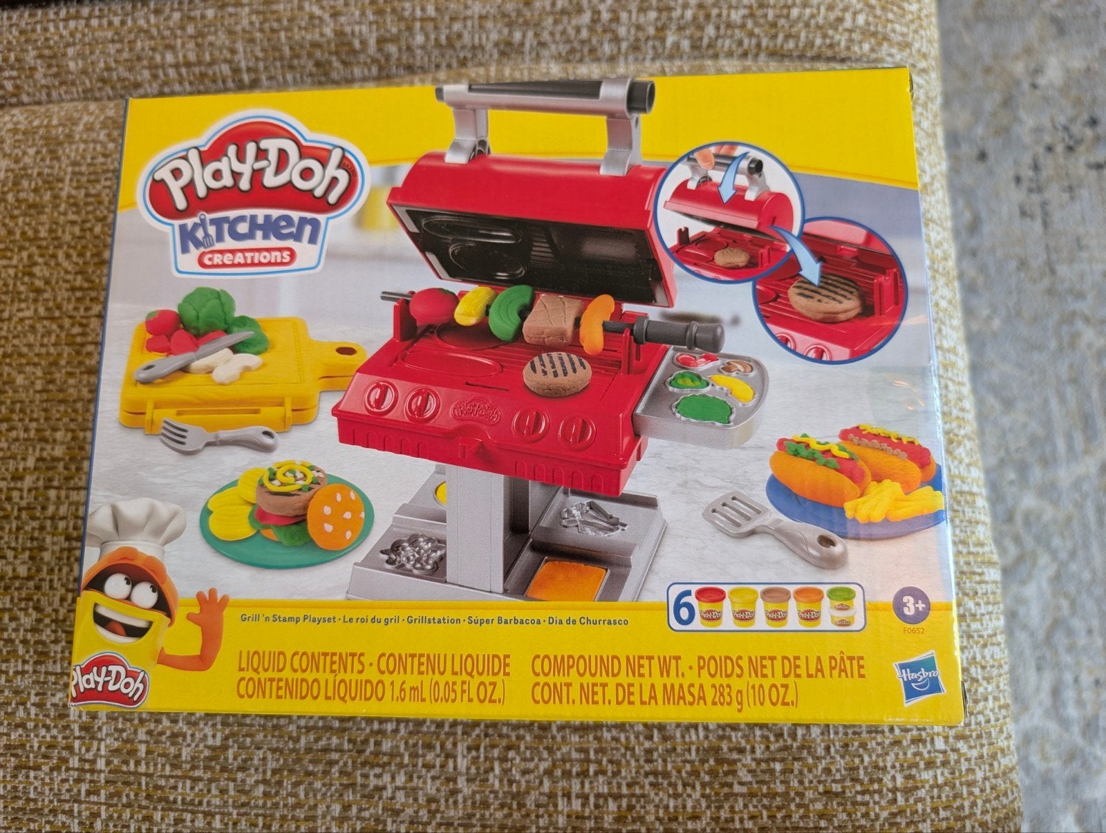 Play-Doh Kitchen Creations Grill & Stamp BBQ Speelset, Kinderen en Baby's, Ophalen of Verzenden, Nieuw, Jongen of Meisje