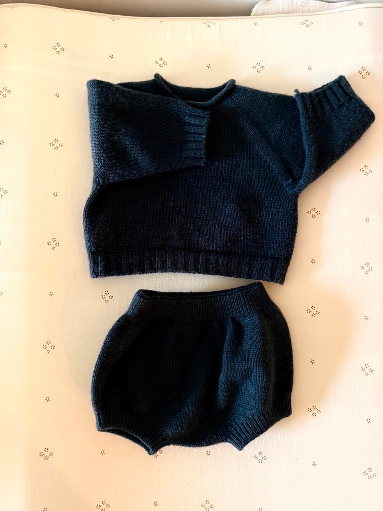 100% wollen setje maat 50 / 56, Kinderen en Baby's, Babykleding | Maat 50, Ophalen of Verzenden, Zo goed als nieuw, Jongetje of Meisje