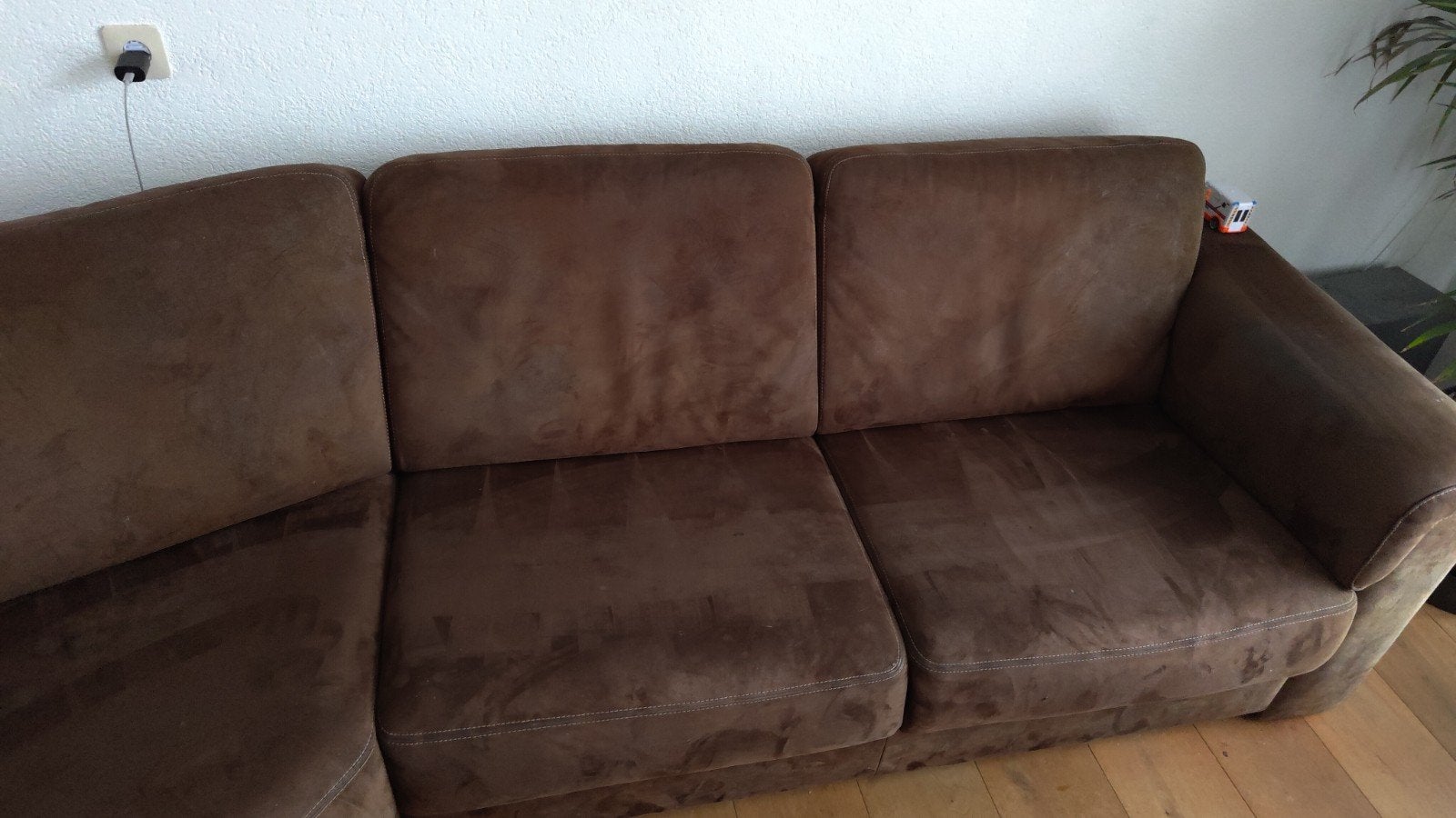 Hoekbank gratis 255x290, Ophalen, Gebruikt, Vierpersoons of meer
