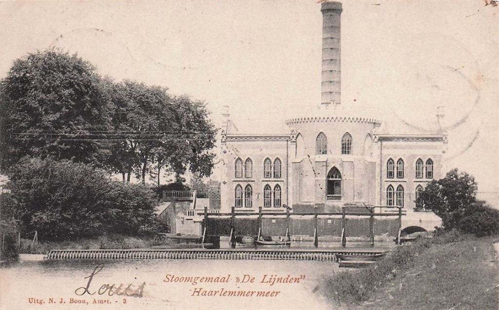 703-052-005 Stoomgemaal De Lijnden Haarlemmermeer, Verzenden, Voor 1920, Noord-Holland