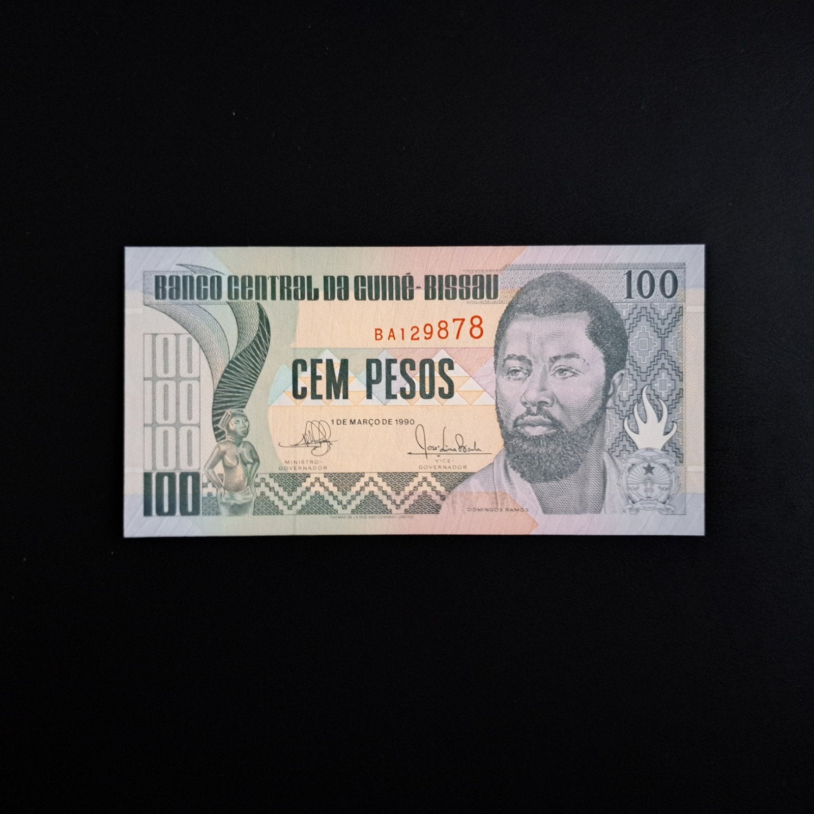 100 peso Guinee Bissau #068, Postzegels en Munten, Bankbiljetten | Afrika, Verzenden, Guinee, Los biljet