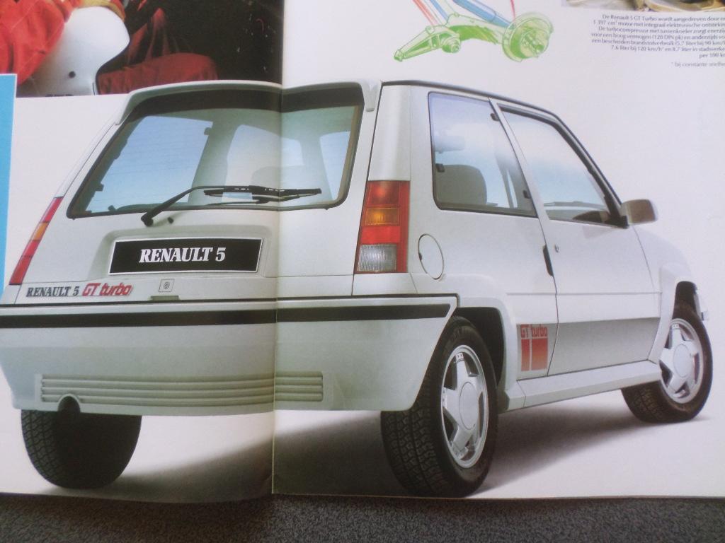 Renault 5 & Baccara & GT Turbo Brochure, Ophalen of Verzenden, Zo goed als nieuw, Renault