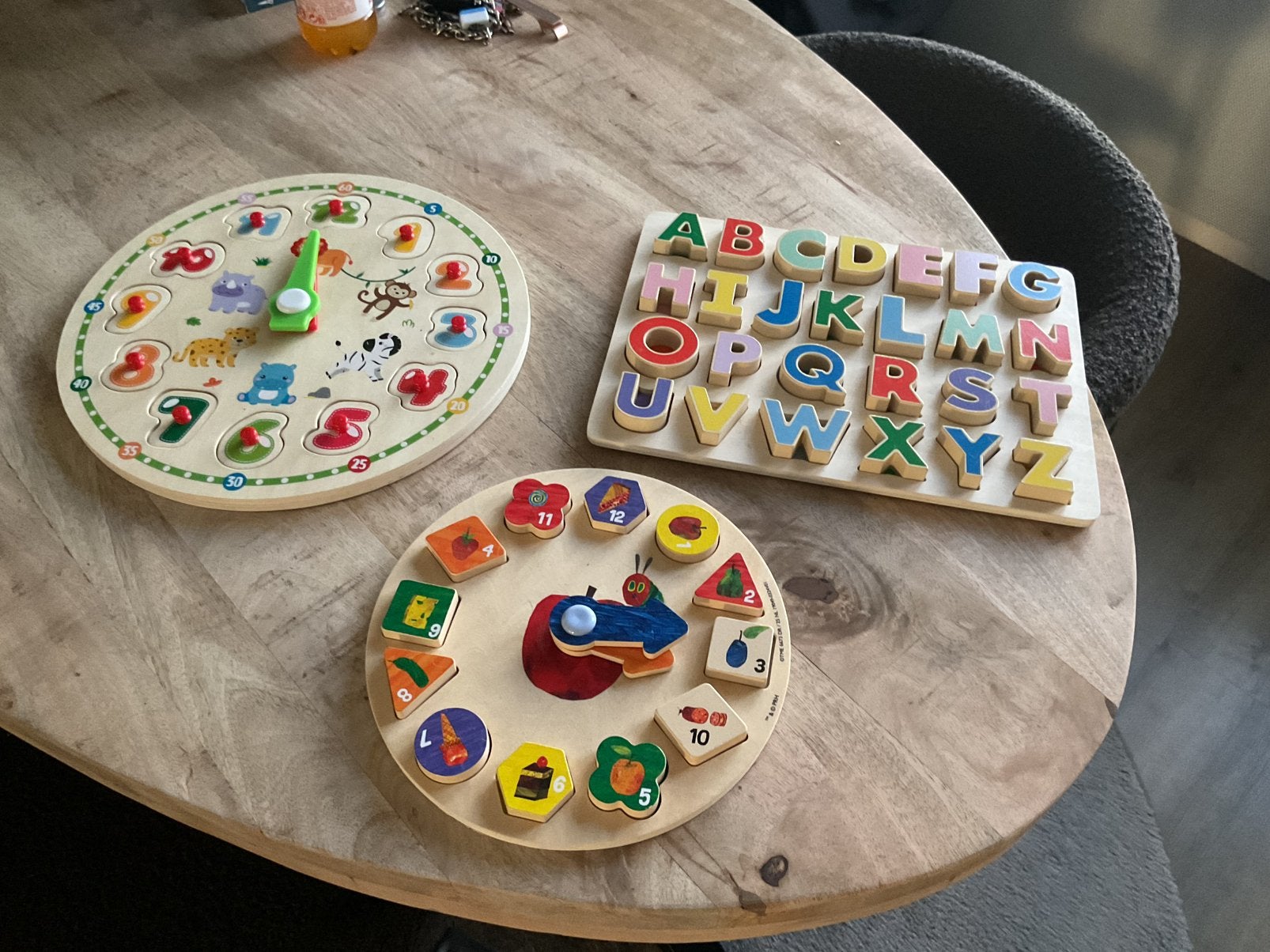 Houten Puzzels ####, Ophalen of Verzenden, Minder dan 10 stukjes, Zo goed als nieuw, 6 maanden tot 2 jaar
