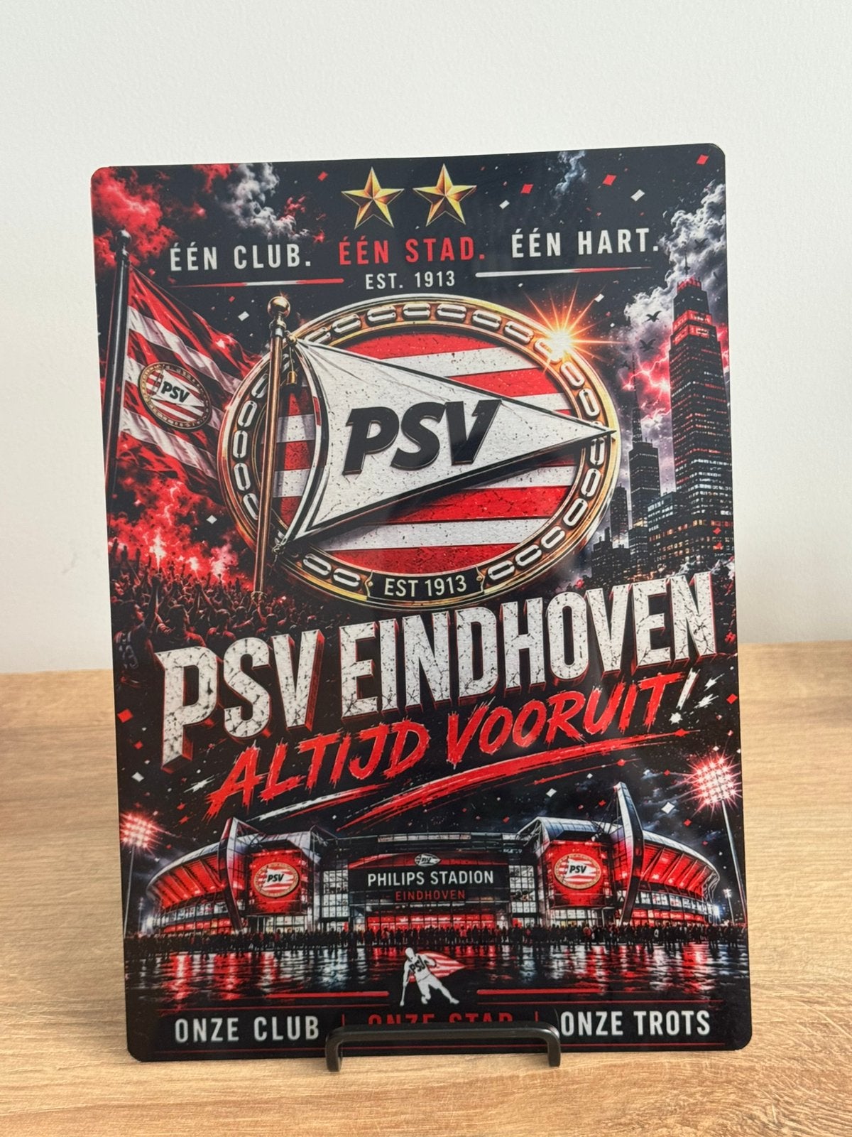 Psv aluminium wandbord, Ophalen of Verzenden, Nieuw