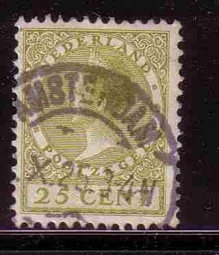 Nederland 1924 157 Wilhelmina 25c, Gest Amsterdam, Ophalen of Verzenden, T/m 1940, Gestempeld