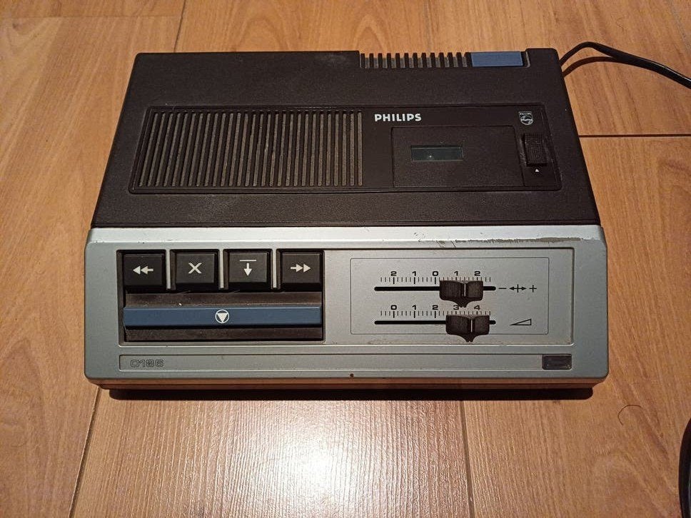 Philips LFH 0186/00 Bandrecorder - Vintage Dictafoon, Ophalen of Verzenden, Bandrecorder