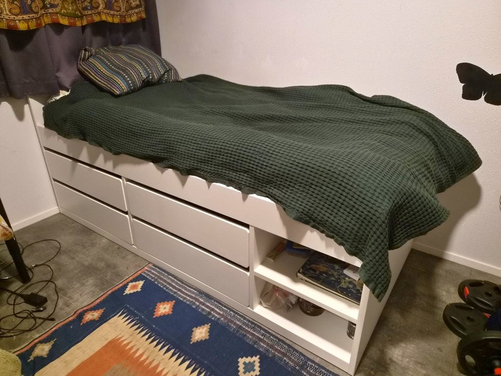 IKEA SLÄKT single bed, Ophalen, Gebruikt, 90 cm, Eenpersoons