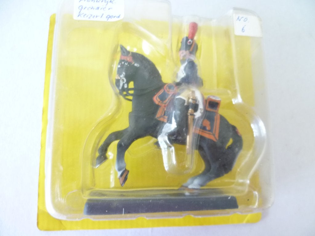Metalen Ruiter op Paard Grenadier Keizerlijke Garde figuur, Ophalen of Verzenden, Nieuw