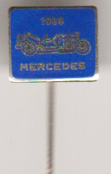Oldtimer Mercedes speld emaille, Verzamelen, Verzenden, Zo goed als nieuw, Transport