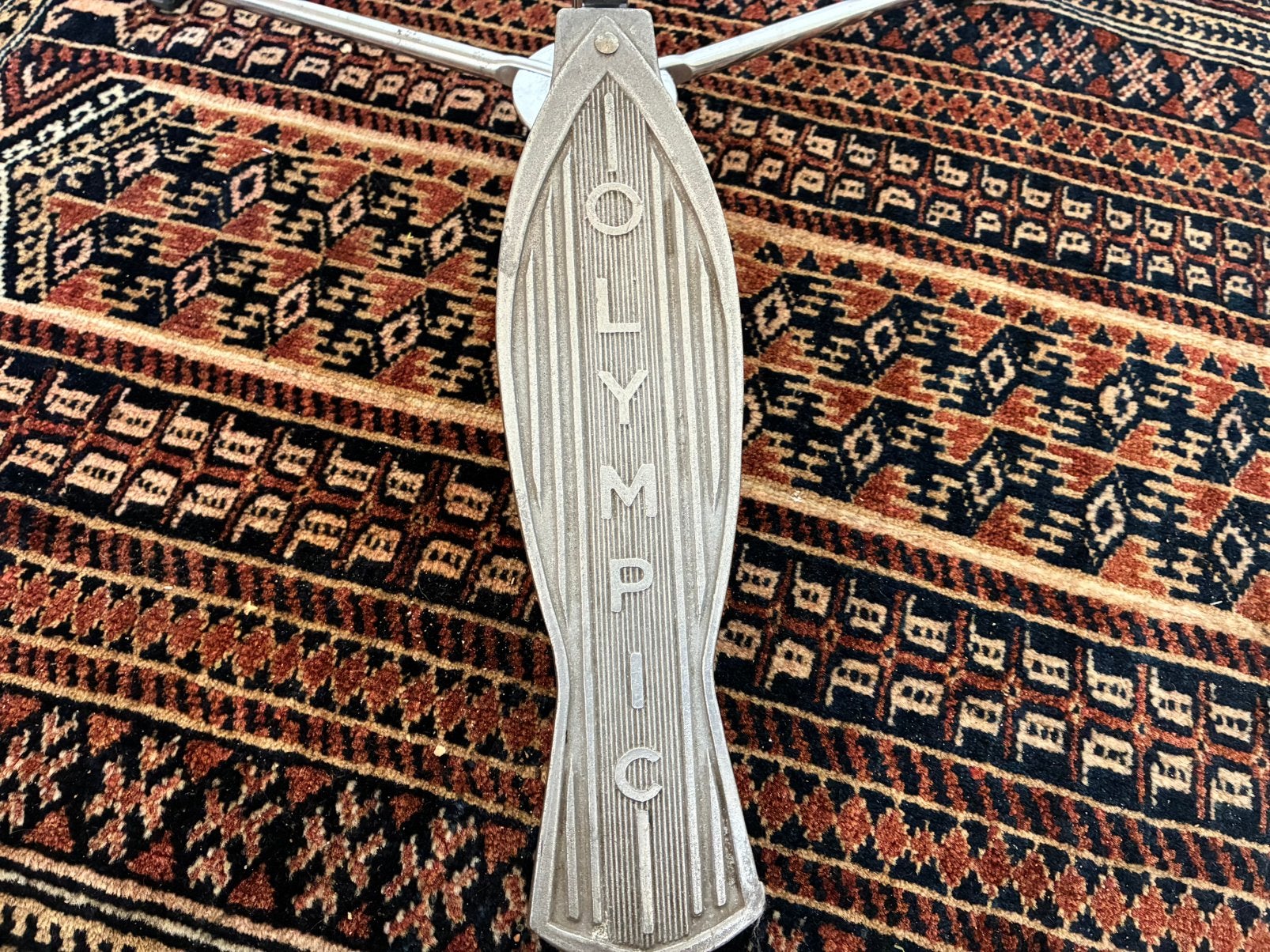 Vintage Olympic Hi-Hat Stand, Volledig Functioneel + Clutch, Gebruikt, Engeland, Olympic, Drums of Percussie