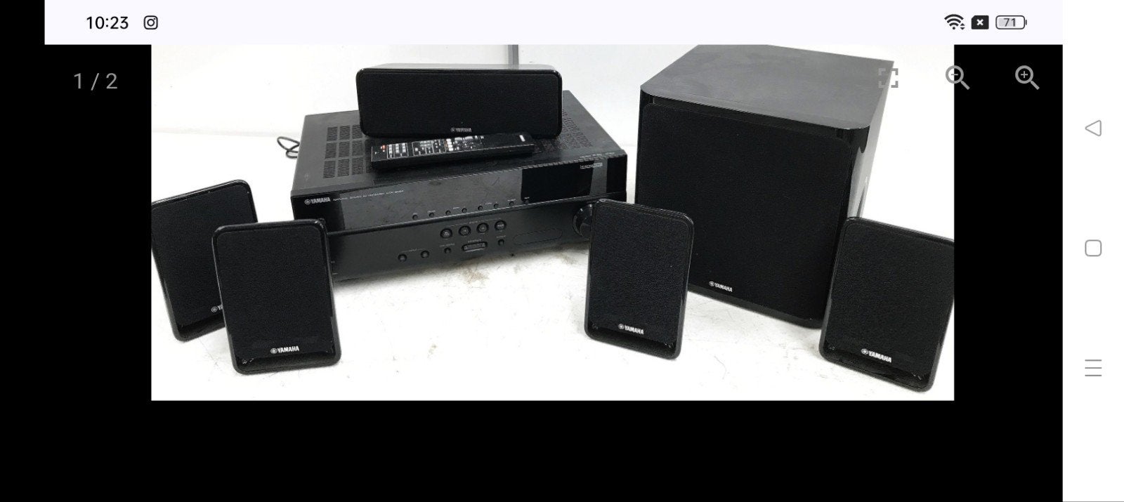 Yamaha Natural Sound AV Receiver HTR-2064 met 5.1 speakerset, Ophalen of Verzenden, Gebruikt, 5.1-systeem, Overige merken