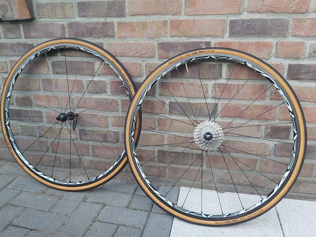Quasar QS2 carbon wielen, Fietsen en Brommers, Fietsonderdelen, Ophalen, Gebruikt, Quasar, Carbon