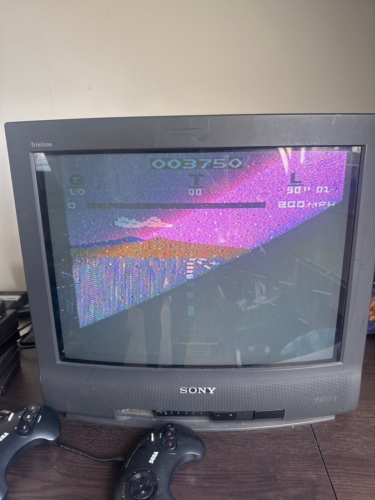 Sony KV-21T1D Trinitron, Ophalen, Mega Drive, Met 1 controller, Gebruikt