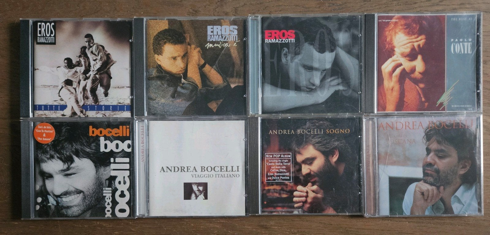 Diverse CD's: Andrea Bocelli, Eros Ramazzotti, Paolo Conte, Ophalen of Verzenden, Gebruikt, Pop, Album