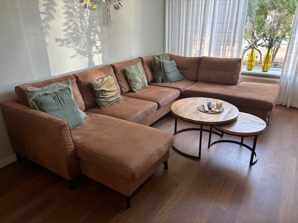 Te koop zitbank, Huis en Inrichting, Banken | Bankstellen, Ophalen, 250 tot 300 cm, Gebruikt, Hoekbank