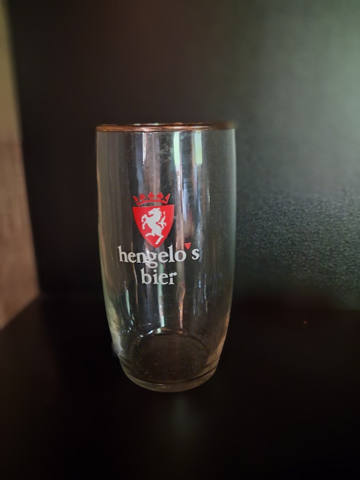 Hengelo's Bier glas model tonnetje, Ophalen of Verzenden, Gebruikt, Glas of Glazen, Overige merken