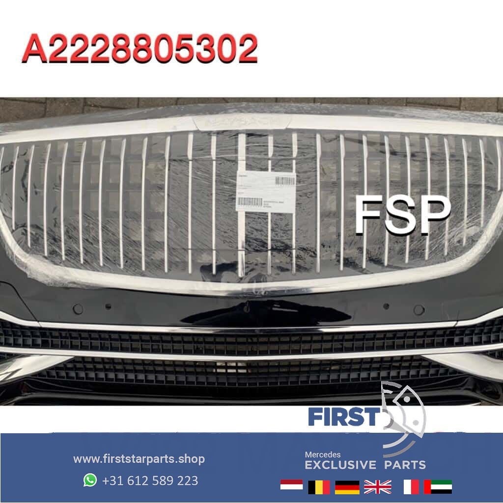 A2228805302 W222 S Klasse Mercedes MAYBACH GRIL ORIGINEEL Ra, Auto-onderdelen, Gebruikt, -, Ophalen of Verzenden, -