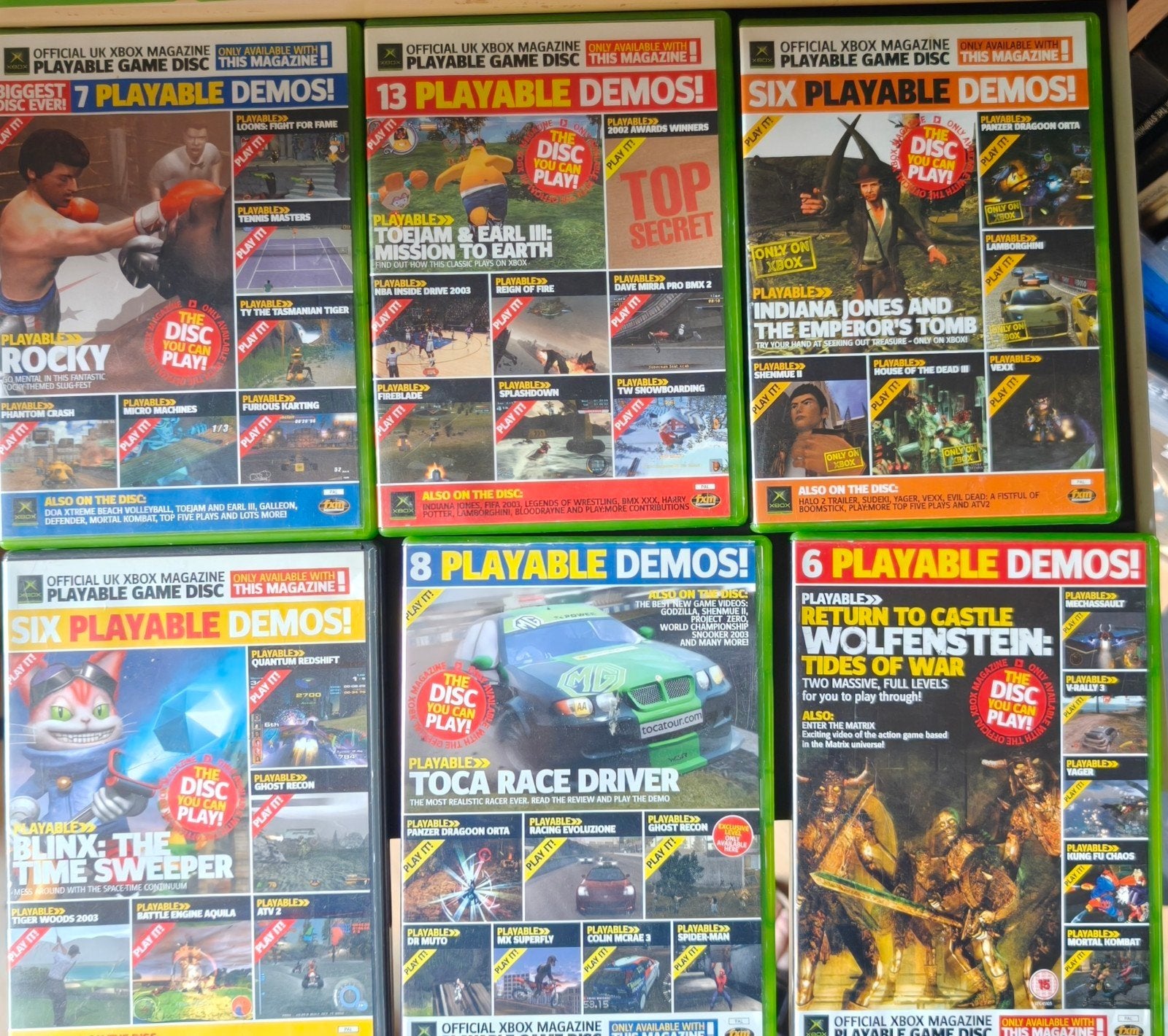 Xbox Original - 14 x Official Xbox Magazine Demo Discs, Avontuur en Actie, 1 speler, Ophalen of Verzenden, Zo goed als nieuw
