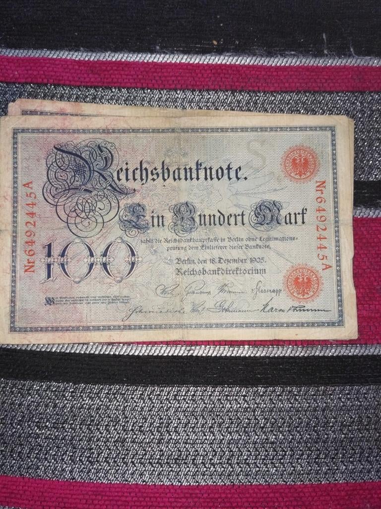 100 Duitse Marken van verschillende jaren, Postzegels en Munten, Ophalen of Verzenden, Duitsland