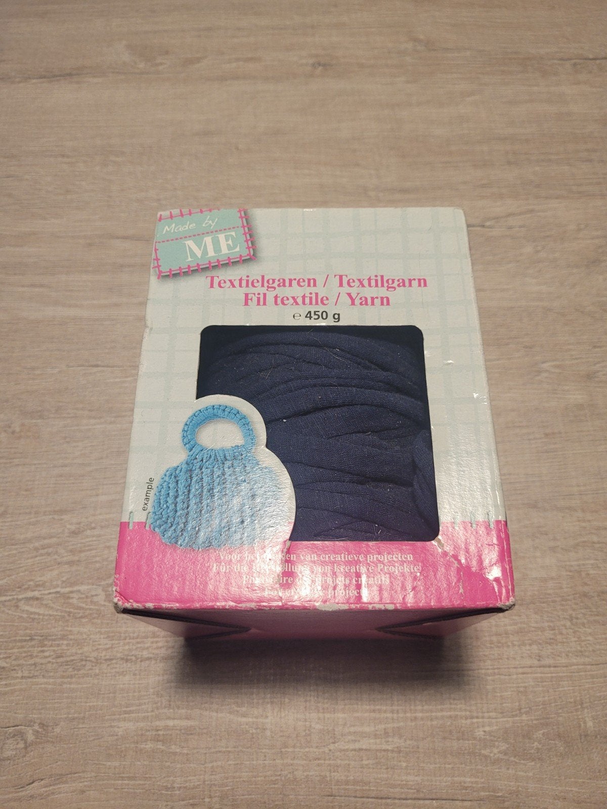 Made by ME Textielgaren - Donkerblauw 450g, Ophalen of Verzenden, Nieuw, Breien of Haken, Wol of Garen