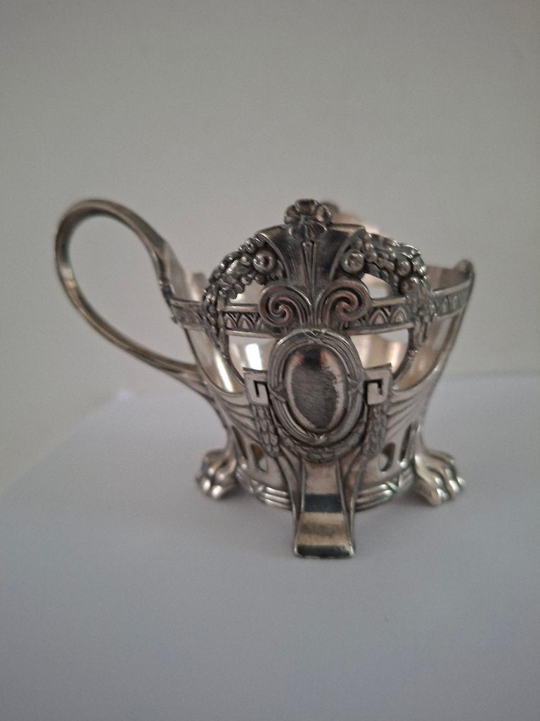 Antiek WMF ART NOUVEAU theeglashouder, Antiek en Kunst, Ophalen of Verzenden, Zilver