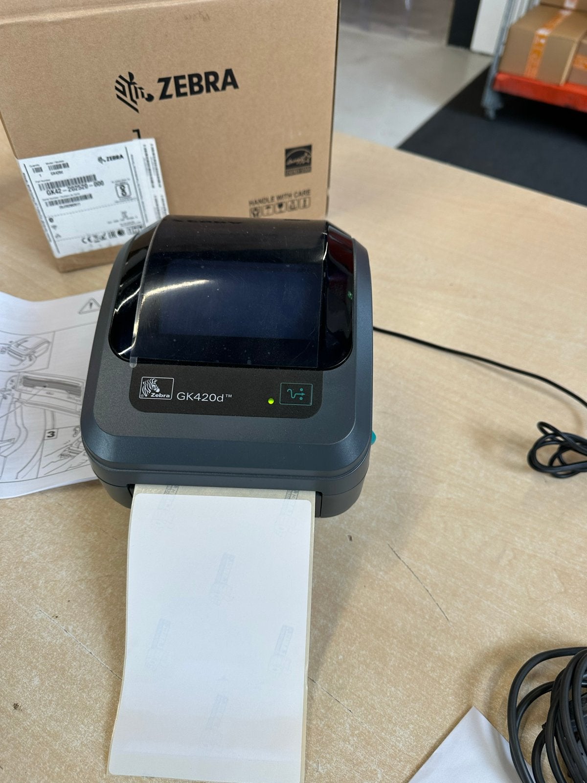 Zebra GK420d Labelprinter - Zo goed als nieuw, Zwart-en-wit printen, Printer, Ophalen of Verzenden, Zo goed als nieuw